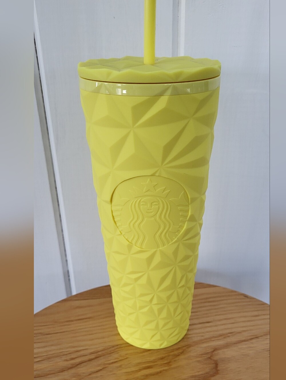 Starbucks Summer Yellow Geometric Tumbler